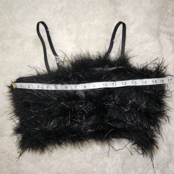 Bailey 44 Ostrich Feather Crop Tank Top - Picture 5 of 9